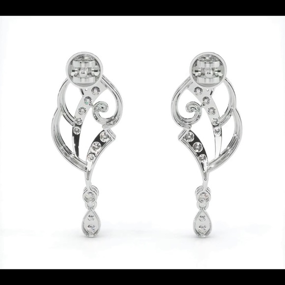 Pearl & Coral brand Sterling Silver Chandelier Earrings, BNIB - Picture 5 of 8